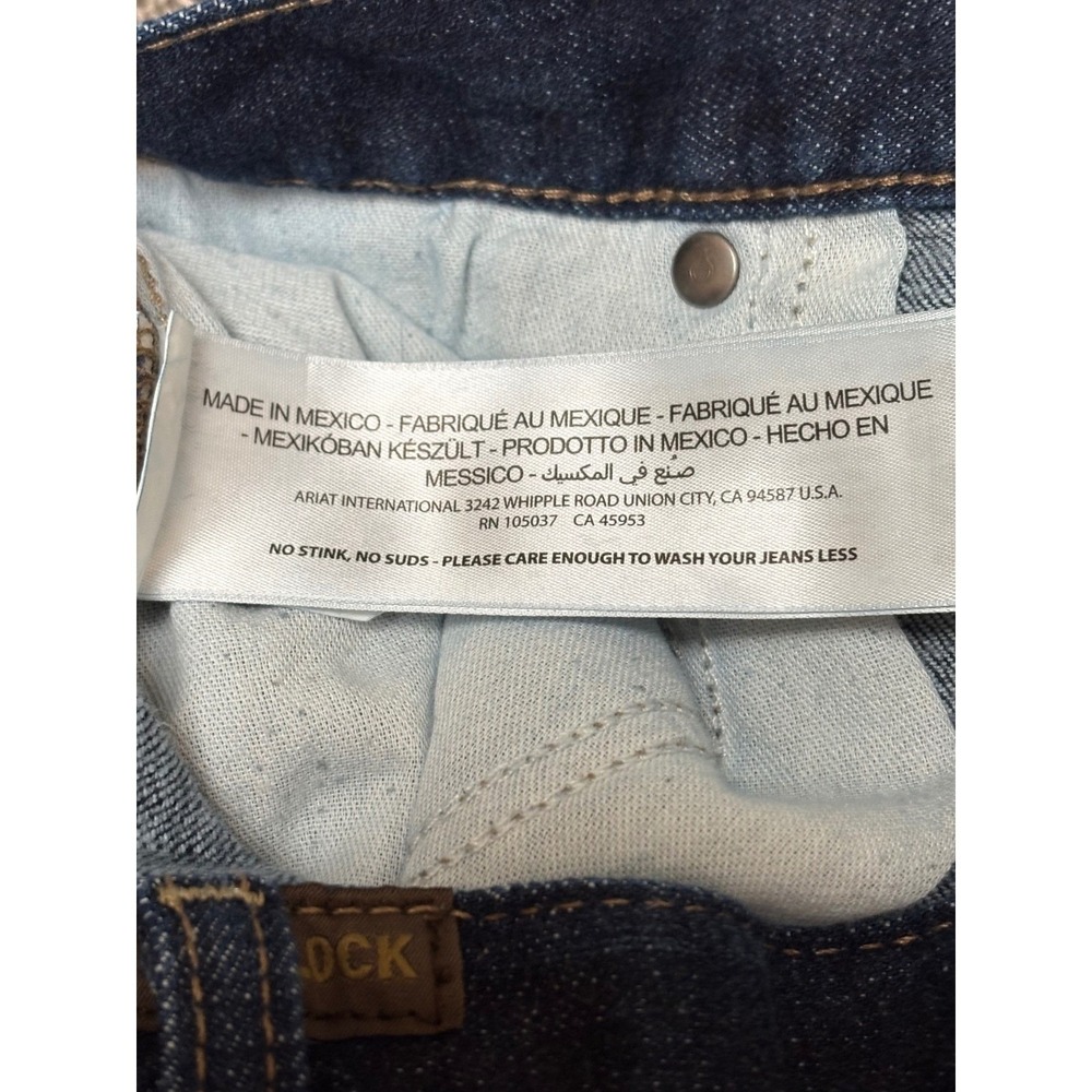Ariat M1 Legacy Vintage Straight Leg Jeans Men's 32x34 Dark Wash Western - Picture 5 of 9